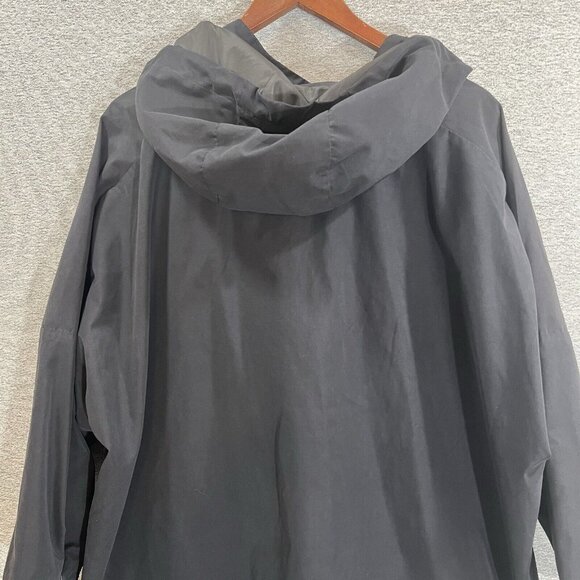 Superdry Quarter Snap Button Jacket Women Sz 10 Waist Drawstring Lined Black - Picture 8 of 14